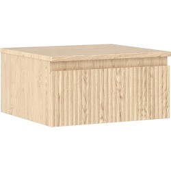 MEXEN/S - Rivel koupelnová skříňka pod umyvadlo 50 cm s deskou, 1 šuplík, reliéf , dub (91A20-05023-1-BFC81)