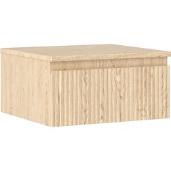 MEXEN/S - Rivel koupelnová skříňka pod umyvadlo 50 cm s deskou, 1 šuplík, reliéf , dub (91A20-05023-1-BFC81)