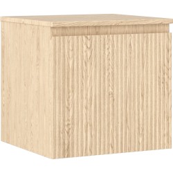 MEXEN/S - Rivel koupelnová skříňka pod umyvadlo 50 cm s deskou, 1 šuplík, reliéf , dub (91A20-05047-1-BFC81)