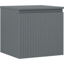 MEXEN/S - Rivel koupelnová skříňka pod umyvadlo 50 cm s deskou, 1 šuplík, reliéf , grafit mat (91A20-05047-1-BFC66)