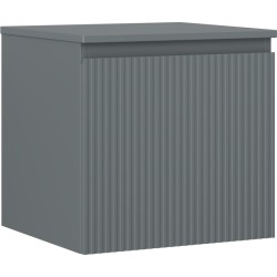 MEXEN/S - Rivel koupelnová skříňka pod umyvadlo 50 cm s deskou, 1 šuplík, reliéf , grafit mat (91A20-05047-1-BFC66)