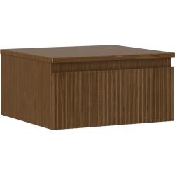 MEXEN/S - Rivel koupelnová skříňka pod umyvadlo 50 cm s deskou, 1 šuplík, reliéf , ořech (91A20-05023-1-BFC86)