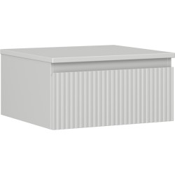 MEXEN/S - Rivel koupelnová skříňka pod umyvadlo 50 cm s deskou, 1 šuplík, reliéf , šedá mat (91A20-05023-1-BFC62)