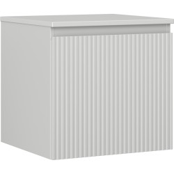 MEXEN/S - Rivel koupelnová skříňka pod umyvadlo 50 cm s deskou, 1 šuplík, reliéf , šedá mat (91A20-05047-1-BFC62)