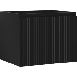 MEXEN/S - Rivel koupelnová skříňka pod umyvadlo 60, 1 šuplík, reliéf , černá mat (91A20-06047-1-BF71)