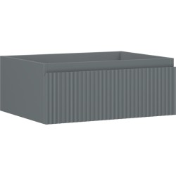 MEXEN/S - Rivel koupelnová skříňka pod umyvadlo 60, 1 šuplík, reliéf , grafit mat (91A20-06023-1-BF66)