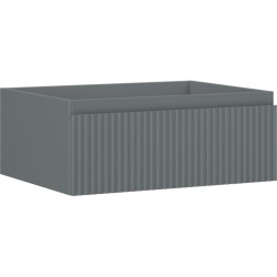 MEXEN/S - Rivel koupelnová skříňka pod umyvadlo 60, 1 šuplík, reliéf , grafit mat (91A20-06023-1-BF66)