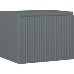 MEXEN/S - Rivel koupelnová skříňka pod umyvadlo 60, 1 šuplík, reliéf , grafit mat (91A20-06047-1-BF66)