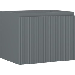 MEXEN/S - Rivel koupelnová skříňka pod umyvadlo 60, 1 šuplík, reliéf , grafit mat (91A20-06047-1-BF66)