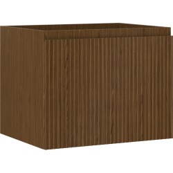 MEXEN/S - Rivel koupelnová skříňka pod umyvadlo 60, 1 šuplík, reliéf , ořech (91A20-06047-1-BF86)