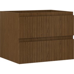 MEXEN/S - Rivel koupelnová skříňka pod umyvadlo 60, 2 zásuvky, reliéf , ořech (91A20-06047-2-BFF86)