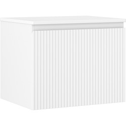 MEXEN/S - Rivel koupelnová skříňka pod umyvadlo 60 cm s deskou, 1 šuplík, reliéf , bílá mat (91A20-06047-1-BFC01)