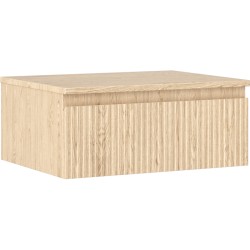 MEXEN/S - Rivel koupelnová skříňka pod umyvadlo 60 cm s deskou, 1 šuplík, reliéf , dub (91A20-06023-1-BFC81)