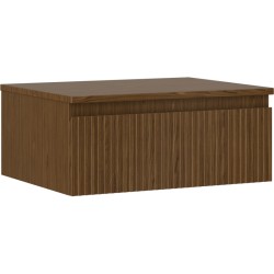 MEXEN/S - Rivel koupelnová skříňka pod umyvadlo 60 cm s deskou, 1 šuplík, reliéf , ořech (91A20-06023-1-BFC86)