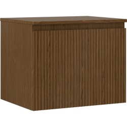 MEXEN/S - Rivel koupelnová skříňka pod umyvadlo 60 cm s deskou, 1 šuplík, reliéf , ořech (91A20-06047-1-BFC86)