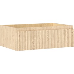 MEXEN/S - Rivel koupelnová skříňka pod umyvadlo 70, 1 šuplík, reliéf , dub (91A20-07023-1-BF81)