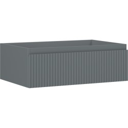 MEXEN/S - Rivel koupelnová skříňka pod umyvadlo 70, 1 šuplík, reliéf , grafit mat (91A20-07023-1-BF66)