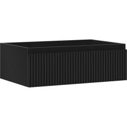 MEXEN/S - Rivel koupelnová skříňka pod umyvadlo 70, 1 šuplík, reliéf , grafit mat (91A20-07023-1-BF71)