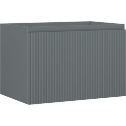 MEXEN/S - Rivel koupelnová skříňka pod umyvadlo 70, 1 šuplík, reliéf , grafit mat (91A20-07047-1-BF66)