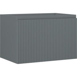 MEXEN/S - Rivel koupelnová skříňka pod umyvadlo 70, 1 šuplík, reliéf , grafit mat (91A20-07047-1-BF66)