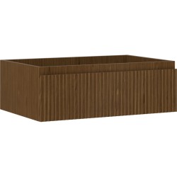 MEXEN/S - Rivel koupelnová skříňka pod umyvadlo 70, 1 šuplík, reliéf , ořech (91A20-07023-1-BF86)