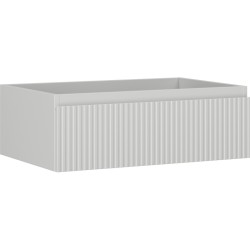 MEXEN/S - Rivel koupelnová skříňka pod umyvadlo 70, 1 šuplík, reliéf , šedá mat (91A20-07023-1-BF62)