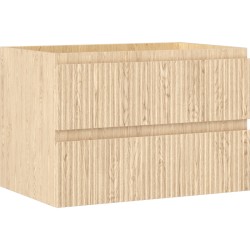 MEXEN/S - Rivel koupelnová skříňka pod umyvadlo 70, 2 zásuvky, reliéf , dub (91A20-07047-2-BFF81)