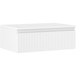 MEXEN/S - Rivel koupelnová skříňka pod umyvadlo 70 cm s deskou, 1 šuplík, reliéf , bílá mat (91A20-07023-1-BFC01)