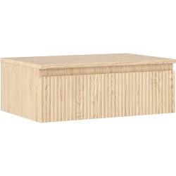 MEXEN/S - Rivel koupelnová skříňka pod umyvadlo 70 cm s deskou, 1 šuplík, reliéf , dub (91A20-07023-1-BFC81)