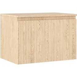 MEXEN/S - Rivel koupelnová skříňka pod umyvadlo 70 cm s deskou, 1 šuplík, reliéf , dub (91A20-07047-1-BFC81)
