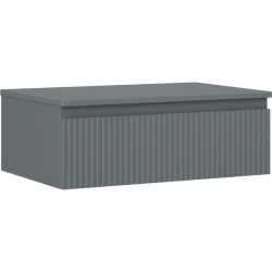 MEXEN/S - Rivel koupelnová skříňka pod umyvadlo 70 cm s deskou, 1 šuplík, reliéf , grafit  mat (91A20-07023-1-BFC66)