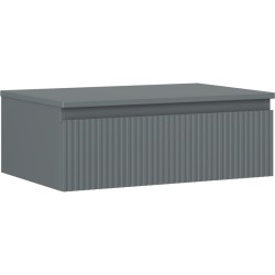 MEXEN/S - Rivel koupelnová skříňka pod umyvadlo 70 cm s deskou, 1 šuplík, reliéf , grafit  mat (91A20-07023-1-BFC66)