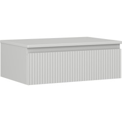 MEXEN/S - Rivel koupelnová skříňka pod umyvadlo 70 cm s deskou, 1 šuplík, reliéf , šedá mat (91A20-07023-1-BFC62)