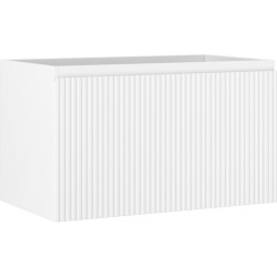 MEXEN/S - Rivel koupelnová skříňka pod umyvadlo 80, 1 šuplík, reliéf , bílá mat (91A20-08047-1-BF01)