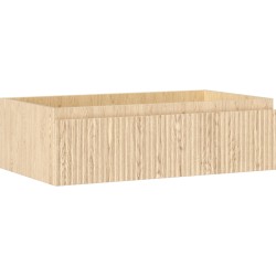 MEXEN/S - Rivel koupelnová skříňka pod umyvadlo 80, 1 šuplík, reliéf , dub (91A20-08023-1-BF81)