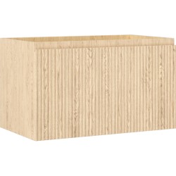 MEXEN/S - Rivel koupelnová skříňka pod umyvadlo 80, 1 šuplík, reliéf , dub (91A20-08047-1-BF81)