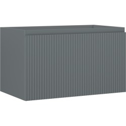 MEXEN/S - Rivel koupelnová skříňka pod umyvadlo 80, 1 šuplík, reliéf , grafit mat (91A20-08047-1-BF66)