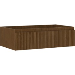 MEXEN/S - Rivel koupelnová skříňka pod umyvadlo 80, 1 šuplík, reliéf , ořech (91A20-08023-1-BF86)