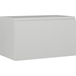 MEXEN/S - Rivel koupelnová skříňka pod umyvadlo 80, 1 šuplík, reliéf , šedá mat (91A20-08047-1-BF62)