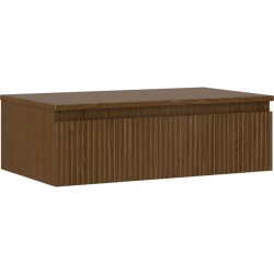 MEXEN/S - Rivel koupelnová skříňka pod umyvadlo 80 cm s deskou, 1 šuplík, reliéf , ořech (91A20-08023-1-BFC86)