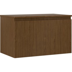 MEXEN/S - Rivel koupelnová skříňka pod umyvadlo 80 cm s deskou, 1 šuplík, reliéf , ořech (91A20-08047-1-BFC86)