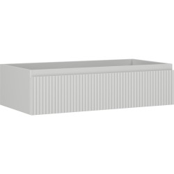 MEXEN/S - Rivel koupelnová skříňka pod umyvadlo 90, 1 šuplík, reliéf , šedá mat (91A20-09023-1-BF62)