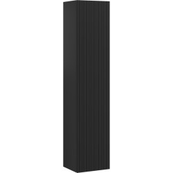 MEXEN/S - Rivel koupelnový sloup 35, 1 dvířka, reliéf, černá mat (91A21-03016-1-BF71)