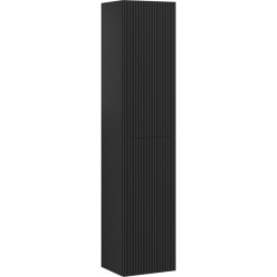 MEXEN/S - Rivel koupelnový sloup 35, 2 dvířka, reliéf, černá mat (91A21-03016-2-BF71)