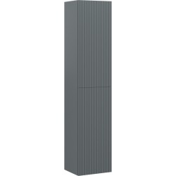 MEXEN/S - Rivel koupelnový sloup 35, 2 dvířka, reliéf, grafit mat (91A21-03016-2-BF66)