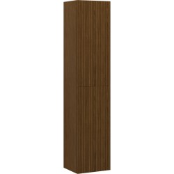 MEXEN/S - Rivel koupelnový sloup 35, 2 dvířka, reliéf, ořech (91A21-03016-2-BF86)