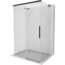 MEXEN/S - Rox-3S L sprchový kout 3 stěnný , posuvný 100 x 95, transparent, černá (8C2L-100-095-70-00-3S)