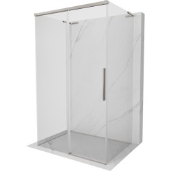 MEXEN/S - Rox-3S L sprchový kout 3 stěnný , posuvný 105 x 70, transparent, nikl kartáčovaný (8C2L-105-070-97-00-3S)