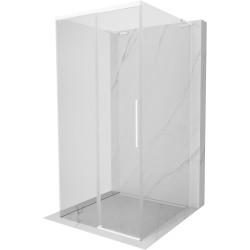MEXEN/S - Rox-3S L sprchový kout 3 stěnný , posuvný 110 x 110, transparent, bílá (8C2L-110-110-20-00-3S)