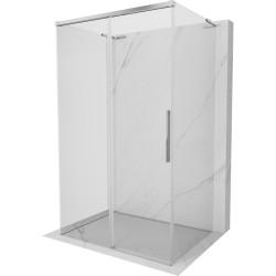 MEXEN/S - Rox-3S L sprchový kout 3 stěnný , posuvný 140 x 70, transparent, chrom (8C2L-140-070-01-00-3S)